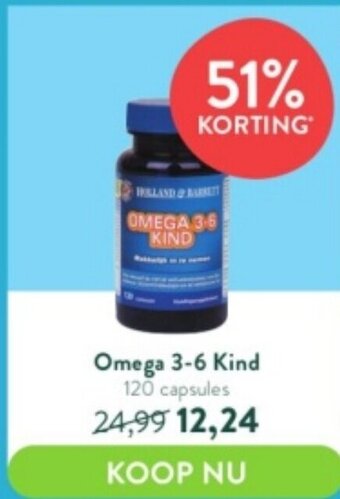 Holland & Barrett Omega 3-6 Kind 120 Capsules aanbieding