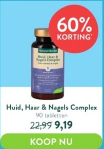 Holland & Barrett Huid, Haar & Nagels Complex 90 Tabletten aanbieding