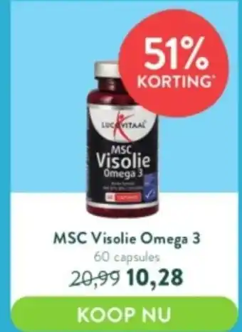 Holland & Barrett Lucovitaal MSC Visolie Omega 3 60 Capsules aanbieding