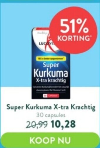 Holland & Barrett Super Kurkuma X-tra Krachtig 30 Capsules aanbieding
