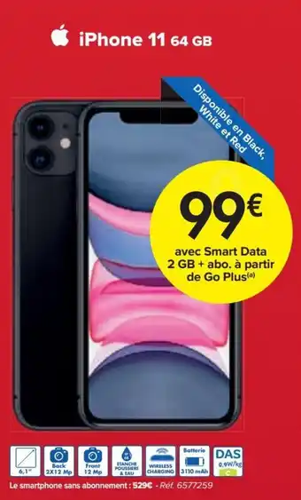 Carrefour Market iPhone 11 64 GB aanbieding