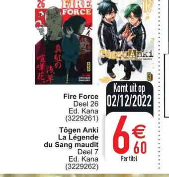 Fire force deel 26 ed. Kana per titel (3229261)