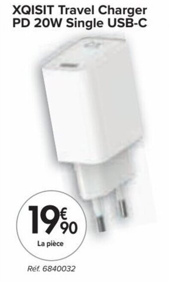 Xqisit Travel Charger PD 20W Single USB-C