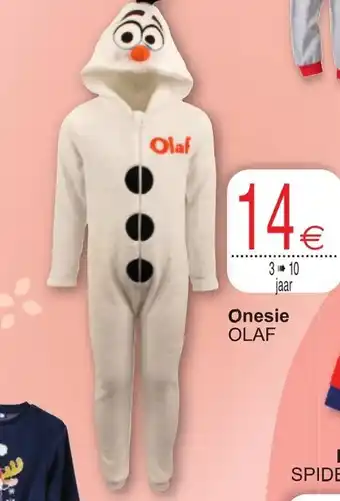 Cora Onesie olaf 3-10 jaar aanbieding