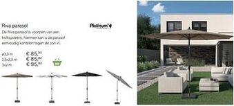Multi bazar Riva parasol aanbieding