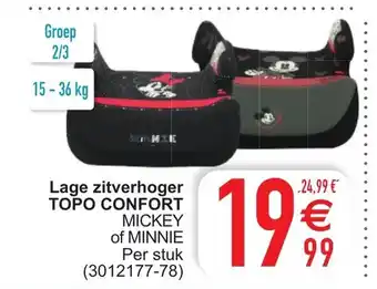 Cora Topo Confort Lage Zitverhoger Mickey of Minnie aanbieding