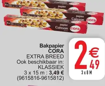 Cora Cora Bakpapier Extra Breed 3 x 8M aanbieding
