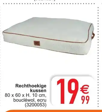 Cora Kussen Rechthoekige 80 x 60 x H.10cm aanbieding