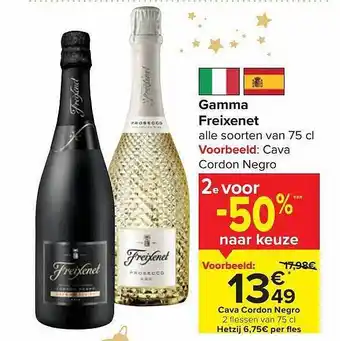 Carrefour Gamma freixenet aanbieding