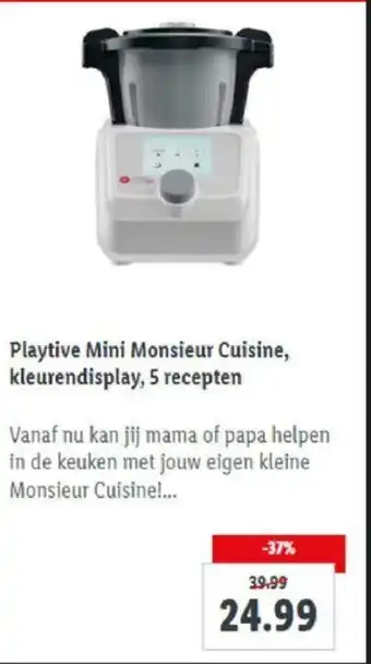 Lidl Playtime Mini Monsieur Cuisine , Kleurendisplay 5 Recepten aanbieding