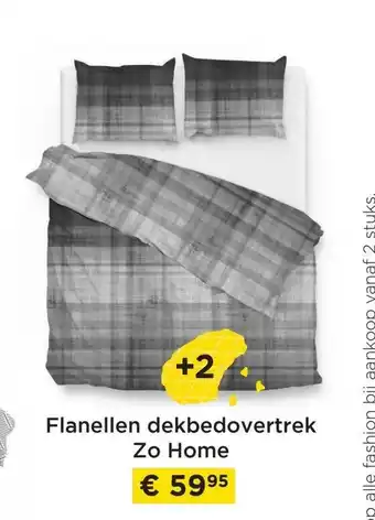 Molecule Zo Home Flanellen Dekbedovertrek aanbieding