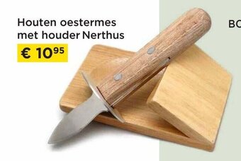 Houten Oestermes met Houder Nerthus