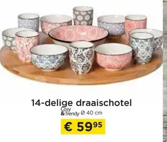 Molecule Cosy & Trendy 14-Delige Draaischotel 40cm aanbieding