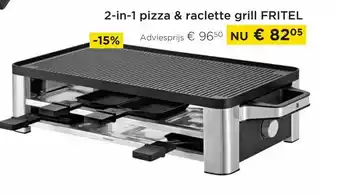Fritel 2-in-1 Pizza & Raclette Grill