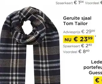 Molecule Tom Tailor Geruite Sjaal aanbieding