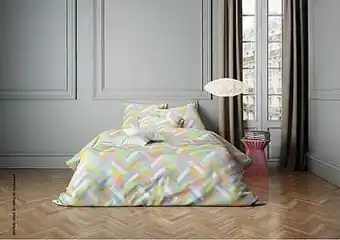 Makro Mistral Home Dekbedovertrek satijn Parquet 270 x 220 cm multipastel aanbieding