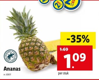 Lidl Ananas aanbieding