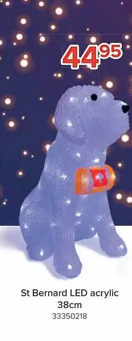 Euroshop St bernard led acrylic 38cm aanbieding