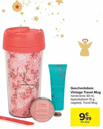 Geschenkdoos vintage travel mug
