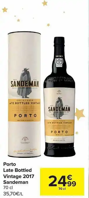 Porto late bottled vintage 2017 sandeman