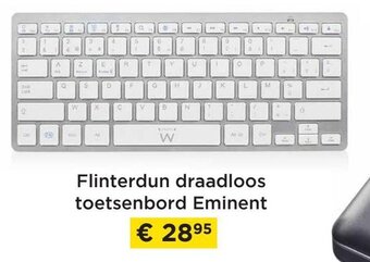 Flinterdun draadloos toetsenbord eminent