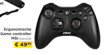 Ergonomische game controller MSI force GC20