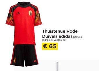 Molecule Thuistenue rode duivels adidas aanbieding