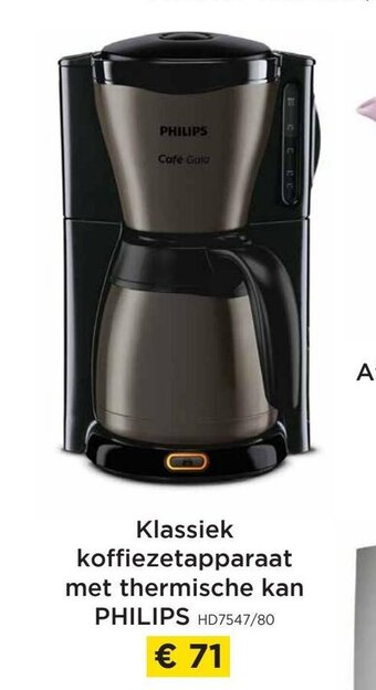 Molecule Klassiek koffiezetapparaat met thermische kan philips aanbieding