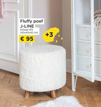 Molecule Fluffy poef j-line aanbieding