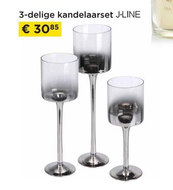 3-delige kandelaarset j-line