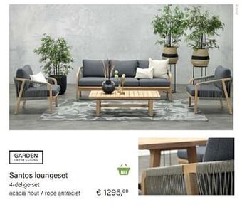 Multi bazar Santos loungeset aanbieding