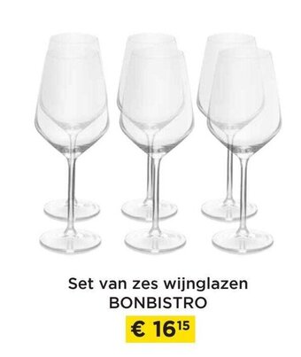 Molecule Set van zes wijnglazen bonbistro aanbieding