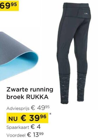 Molecule Zwarte running broek rukka aanbieding