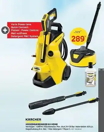 Brico Kärcher hogedrukreiniger k4 home aanbieding