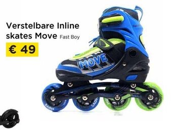Verstelbare inline skates move fast boy