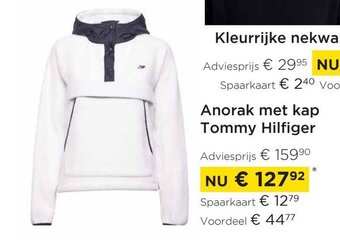Anorak met kap tommy hilfiger