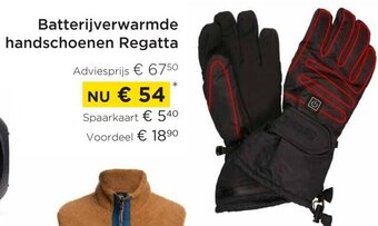 Batterijverwarmde handschoenen regatta