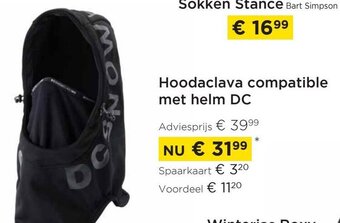 Molecule Hoodaclava compatible met helm DC aanbieding