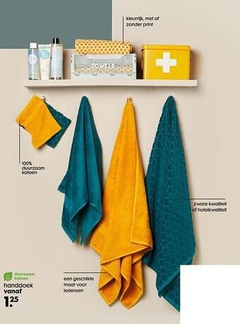 HEMA Handdoek aanbieding