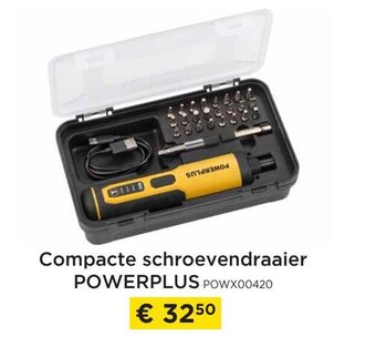Compacte schroevendraaier powerplus