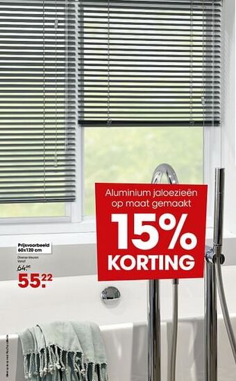 Kwantum Aluminium jaloezieën op maat gemaakt aanbieding