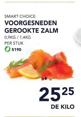 Bidfood Smart choice voorgesneden gerookte zalm de kilo aanbieding