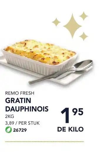 Bidfood Remo fresh gratin dauphinois de kilo aanbieding