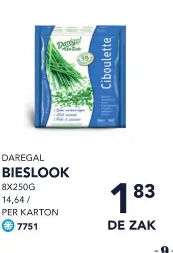 Daregal bieslook de zak