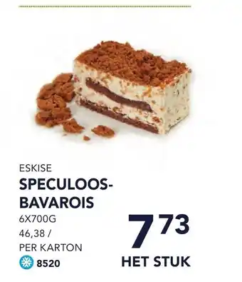 Bidfood Eskise speculoos bavarois het stuk aanbieding