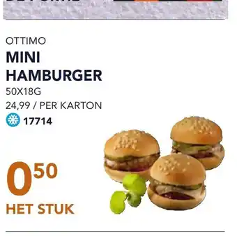 Ottimo mini hamburger 50x18g
