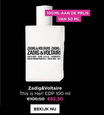 Zadig&voltaire this is her! edp 100 ml