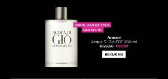 ICI PARIS XL Armani acqua di giò edt 200 ml aanbieding