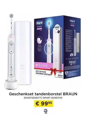 Geschenkset tandenborstel braun
