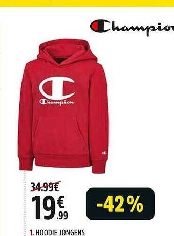Intersport Hoodie jongens aanbieding